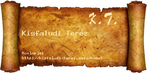 Kisfaludi Teréz névjegykártya