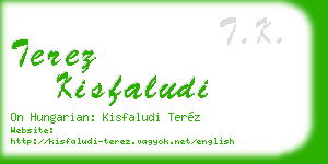 terez kisfaludi business card